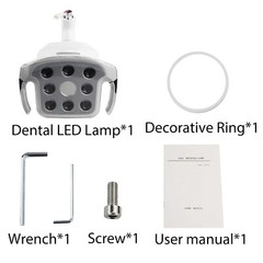 12W Dental Oral Lamp 8 LED Bulbs Surgical Operation Light Sensor Switch 22/26mm
