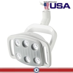 9W Dental 6 LED Lamp Oral Light Ra90 Lamp For Unit Chair 22MM / 26MM