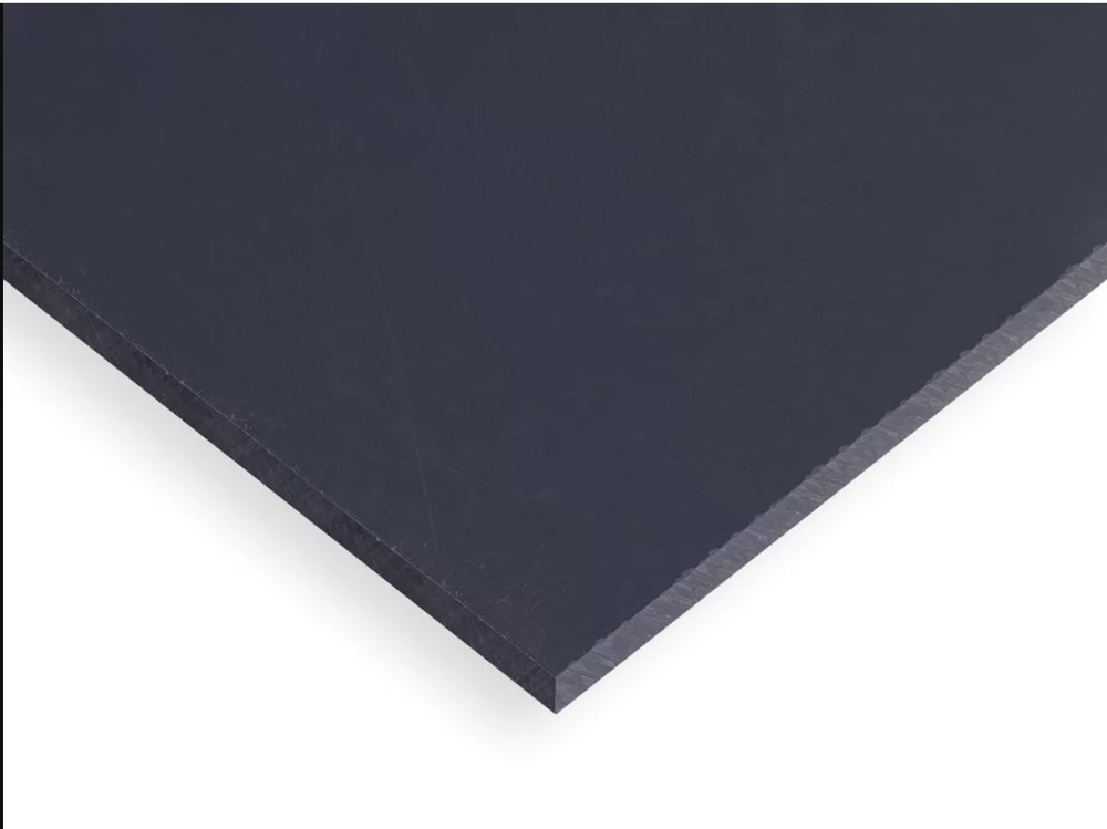 1/4″ 6mm Gray Polycarbonate PVC Type 1 Sheet 12×12″ AZM Displays Clearance