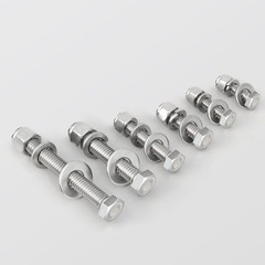 12 Sets 1/4-20 x 2 Inch Hex Head Screw Bolt Kit – Durable 304 Stainless Steel