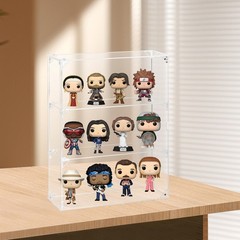 Acrylic Display Case, 3 Tier Clear Display Case for Funko Pop Figures, Wall M…