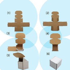 7x4x2 inch Shipping Boxes, White Corrugated Cardboard Box 7”x4”x2”,