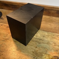 ABS Plastic Black 3.00” + Tol X 4.75×5.25 Machine Ready Block