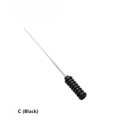 Dental Stainless Steel Nerve Barbed Broaches 25mm Needles Handle 20-60#