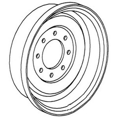 S.66518 Brake Drum Fits Case IH