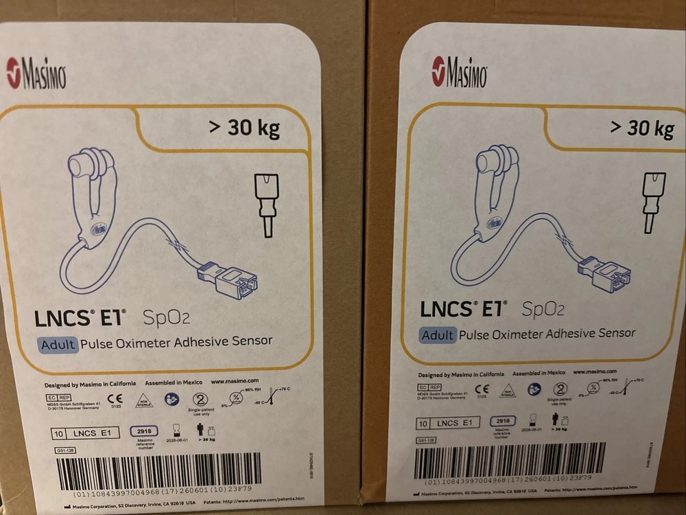 Masimo 2918 LNCS E1 SpO2 Sensor Lot of 20 Exp 2028