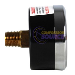 1.5″ Face Dry Pressure Gauge 0-160 PSI Back Mount 1/8″ NPT Air Compressor Gauge
