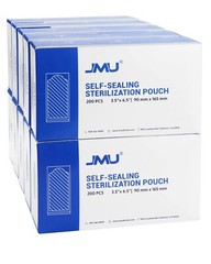 2000/Case JMU Self Sealing Sterilization Pouches Dual Indicator, Size 3.5″x6.5″