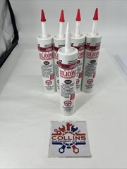 (Lot of 5) RainBuster 12000 RTV Silicone Sealant Adhesive Aluminum 10.3oz
