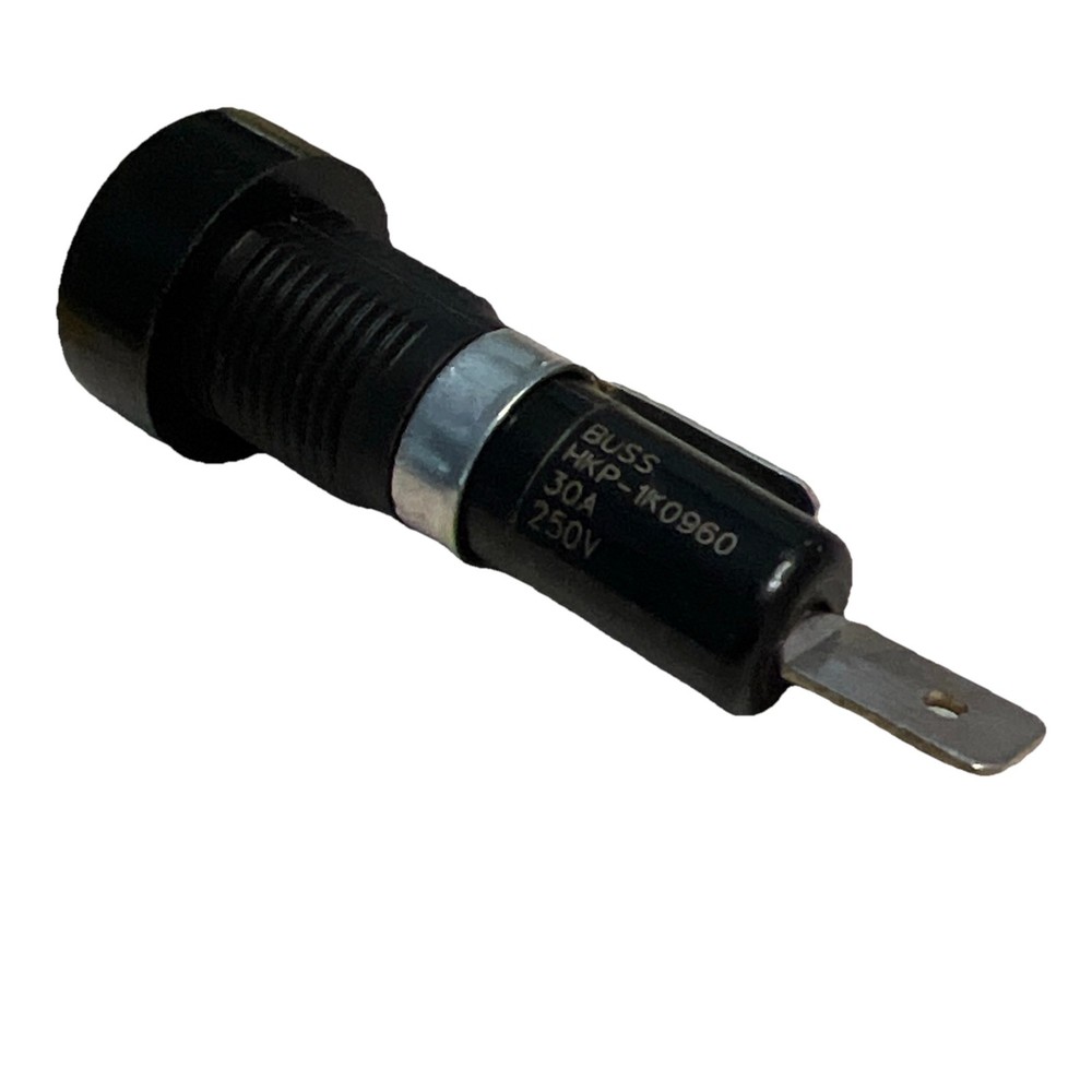 Bussmann HKP-K0900 30A 250V Fuse Holder – CAT With 5 New Fuses