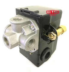 Heavy Duty Air Pressure Switch Sunny L4, 4 port, 95-125 PSI, 25 Amp, Auto/Off…