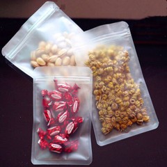 Matte Clear Plastic for Zip Reclosable Poly Lock Jewelry Bags Food Grade Pouches