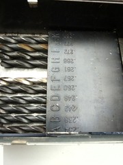 Vintage Huot Drill Bit Index Made in USA 25 Piece Case Bits *1 Bit Missing*