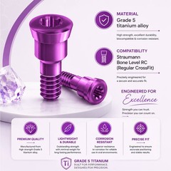 US Healing Abutment Closure Cover Screw Cap N/RC fit Straumann Bone Level BL BLT