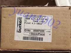 1PCS NEW Burkert 2000 A 25.0 PTFE RG 00007225 Pneumatic Angle seat valve