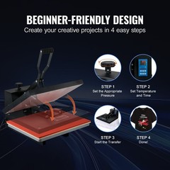 16×20 1700W High Pressure Heat Press & Fast Heating Sublimation Machine