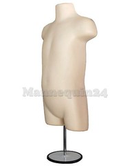 Flesh Kids’ Mannequin Torsos -Set Child Toddler Dress Forms +2 Hangers & 1 Stand