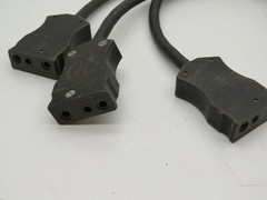 Union Connector 3-Way Split Size Adapter Male Plug to Female FC255G
