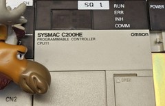 OMRON SYSMAC C200HE CPU Unit w/ C200H-ID215, OD215 & C200HW-BC051, PA204