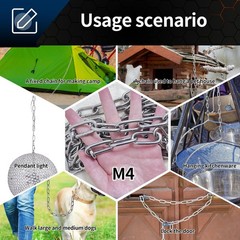 SUS304 Stainless Steel Chain Metal Chain Link Chain Small Light Duty Chain Utili