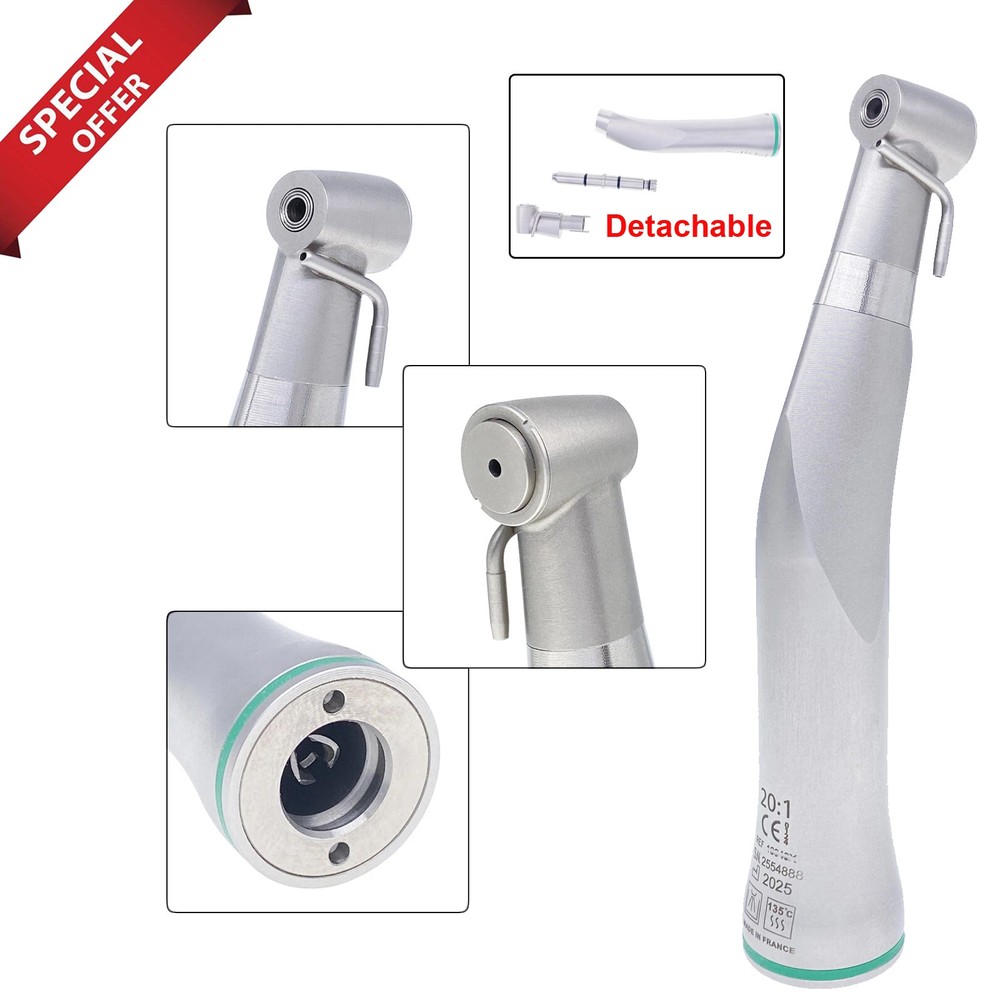 Mont Blanc 20:1 Push Button Dental Implant Handpiece Low Speed Contra-Angle