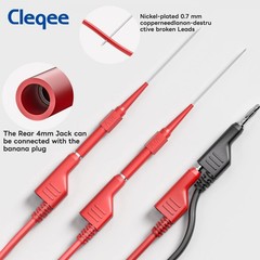 Test Leads Kit Alligator Clips Cable 4mm Banana Plug to Banana Plug Test Wire
