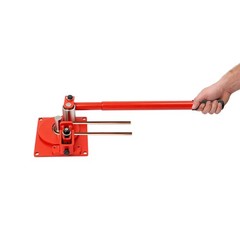Manual Rebar Bender, Heavy-Duty Rebar Bending Tool, Rod Bar Bender w/ 7 Bearings