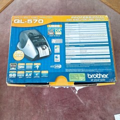Brother QL-570 Professional Label Printer High Resolution Incomplete Open Box