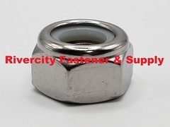 M8-1.25 Stainless Nylon Insert Lock Stop Nuts 8mm x 1.25 Nut nylock M8x1.25