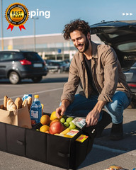 Trunk Organizer Car Organizer Foldable Trunk Organizer for Suvs & Sedans Sturdy