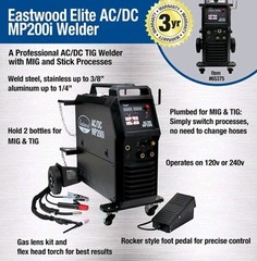 Eastwood Elite MP200i Multi Process MIG TIG Stick Welder (20569)