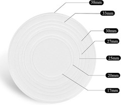 180P Clear Plastic Coin Capsules, Dollar Holder, 40mm 180P, Transparent