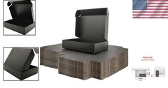 50-Count Small Cardboard Boxes – Black Shipping Boxes