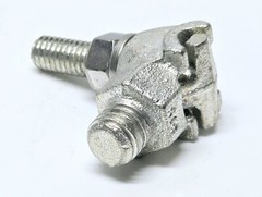 Five NSI HTGE-2/0TN Basket Ground Clamp, 8 SOL to 2/0 STR, Hex, Tin Plated 2-Way