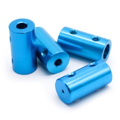 10x20mm Blue Aluminum Alloy Shaft Coupling Rigid Coupler Shaft Bore:1mm-6mm