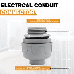 1 inch Liquid Tight Connector PVC Flexible Conduit Connector,Straight 180 Deg…