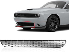 Front Bumper Lower Grille Black ABS Plastic Compatible with Dodge Challenger