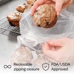 1000 5″ x 7″ Clear Reclosable Zip Seal Bags Plastic 2 Mil Lock Jewelry Zipper