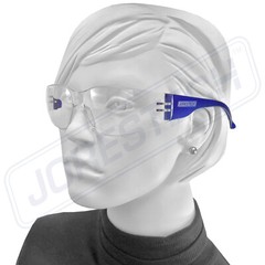 JORESTECH Vision BLUE frame clear Lens Safety Glasses Sunglasses Z87+ 12PACK