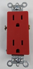 Pass & Seymour Legrand 26242-RED Duplex Receptacle Red 15amp 125V Spec Grade NEW