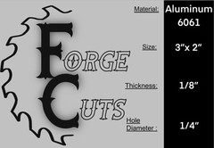 .125 1/8” Aluminum 3” X 2” / 1/4 Holes (3) Pack 6061 Mounting Brackets Fasteners