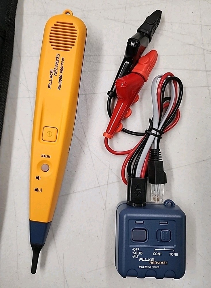 Fluke Networks PRO3000 F60-KIT Tone and Probe with Case and Box (No Warranty)