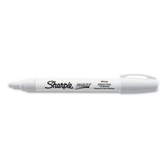Sharpie Permanent Paint Marker, Medium Bullet Tip, White, 5/Pack