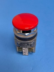 IDEC ABD301N-R, 30mm Momentary Red Mushroom Pushbutton, 1NC Contact