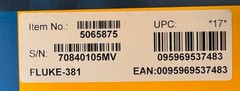 Fluke 381 Remote Display True RMS AC/DC Clamp Meter