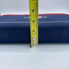 Vtg Converse All Star Chuck Taylor Zipper Binder 3-Ring Star Point FAB 90s Navy