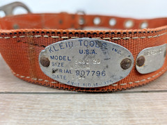 Klein Tools Inc. USA Lineman Nylon Climbing Belt Size M Model 5480 2D Vtg 1985