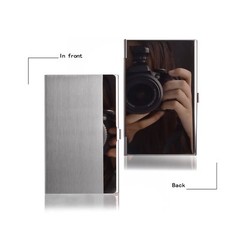 Stainless Steel Card Holder Case – Pocket Metal Wallet for Business, ID, Credit