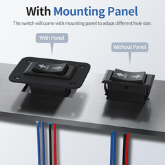 UP Down Momentary Reverse Polarity Switch 12V 30A DPDT Polarity Reversing Switch