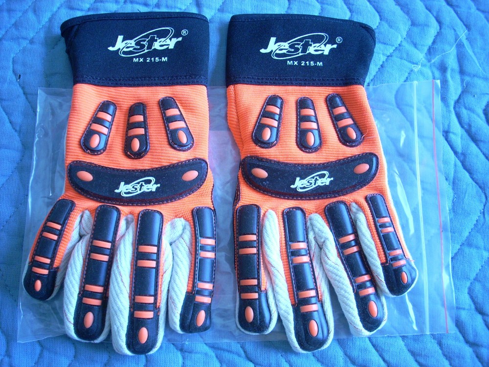 JOKER IMPACT RESISTANT GLOVES JESTER SERIES MX 215-M COTTON PALM -SINGLE PAIR-